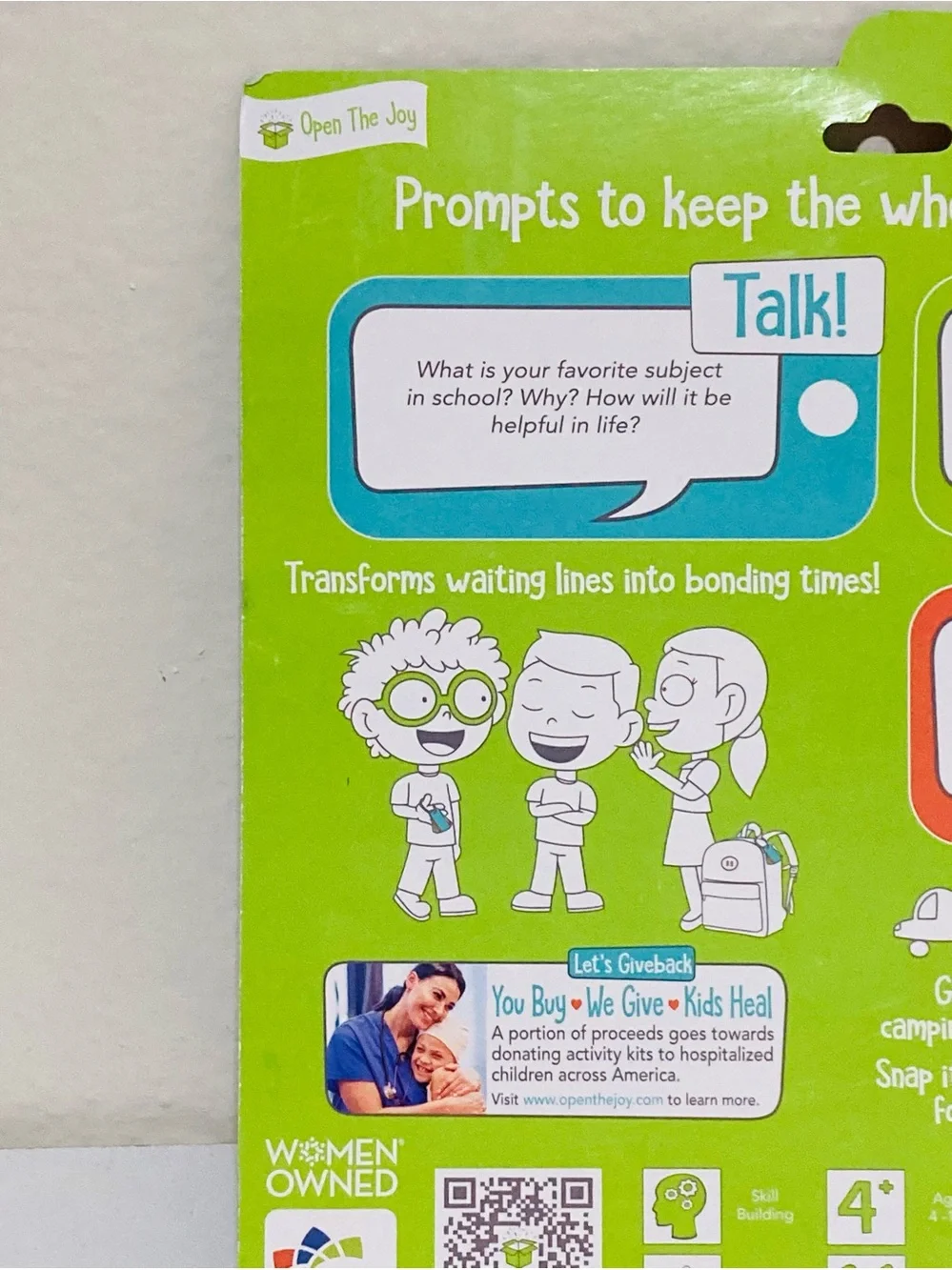 NEW Let’s Chat! 90 Talking Points Card Set ages 4-12 Emotional Intelligence